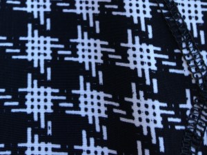 Not houndstooth - Mossimo, Target. Plain weave, printed.